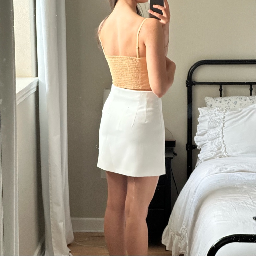 Abercrombie and Fitch strapless poplin top small - Picture 4 of 4